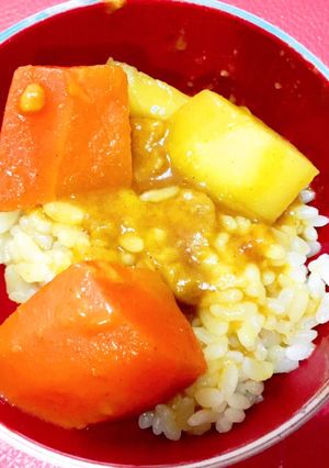 蔬菜咖喱飯（國小二煮的） 的食譜成品照片