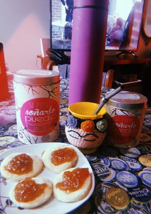 Una foto de Pepas de membrillo