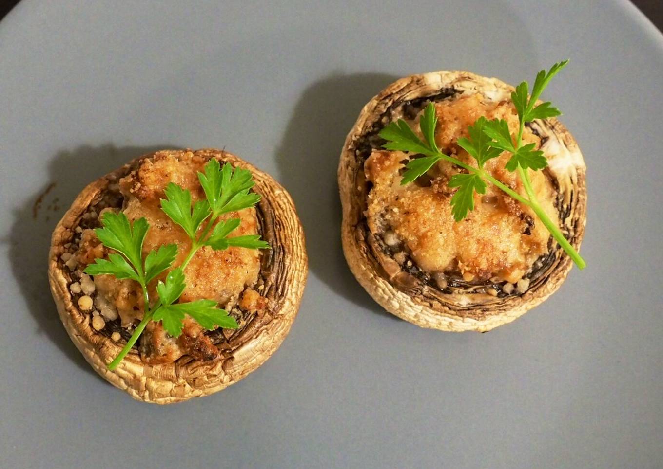 Champignons farcis aux marrons