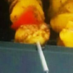 A picture of Mushroom Tikka.