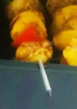 A picture of Mushroom Tikka.