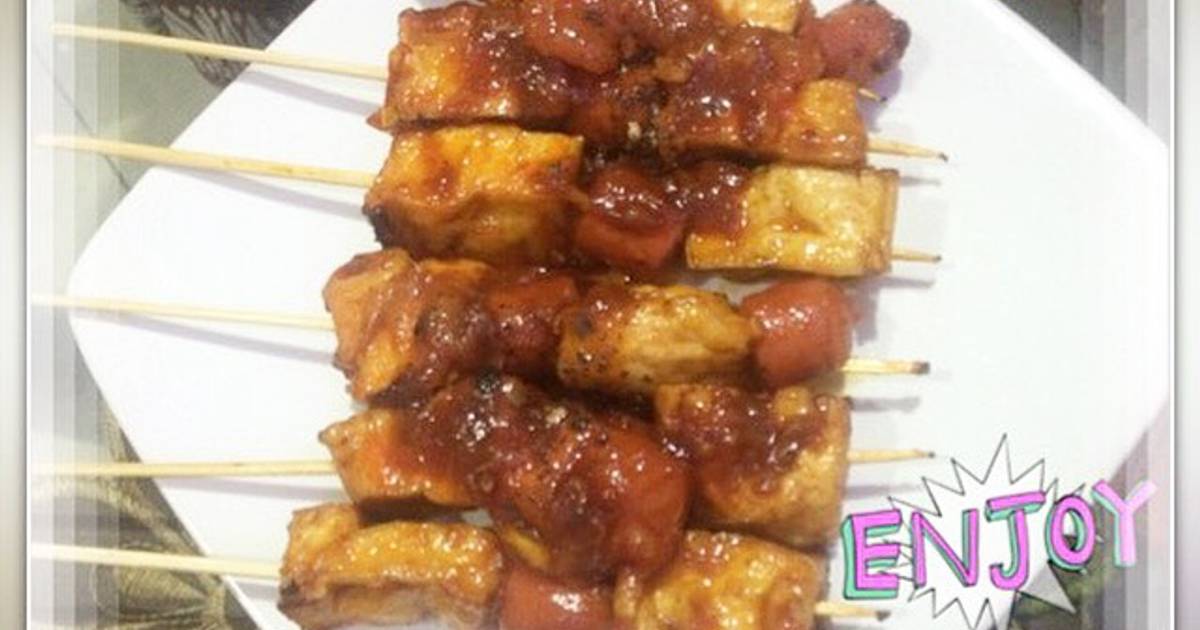 Resep Sate Tahu Sosis Bakar🍢🍢 Oleh Put3sya Kitchen Cookpad