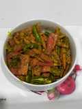 Gajar, green chilli and lili haldar pickle