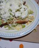 Tacos dorados rellenos de papá con chorizo
