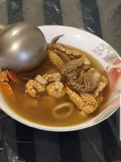 صورة لوصفة شوربه ثمار البحر