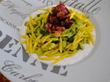 Trofie allo zafferano e burrata
