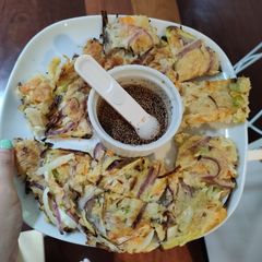A picture of Korean Vegetable Pancake.
