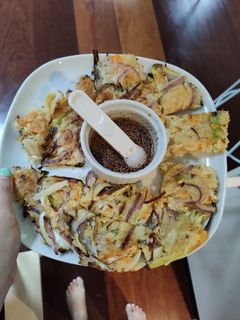 A picture of Korean Vegetable Pancake.