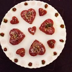 A picture of Ragi Beetroot Dhokla.