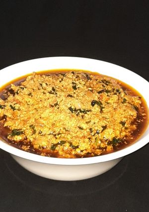 A picture of Egusi soup.