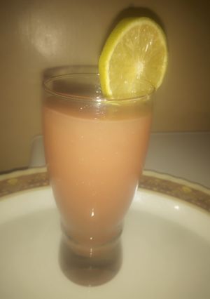 A picture of Watermelon & cucumber juice.
