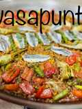 Arroz de la huerta con boquerones 🥘 🎋 🧅 🍅 🧄 🫑 🐟