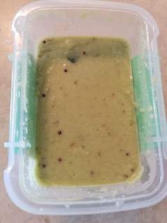 A picture of Coconut Chutney (from Coconut Powder).