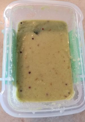 A picture of Coconut Chutney (from Coconut Powder).