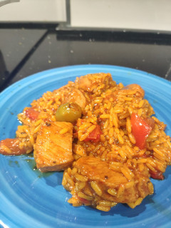Una foto de Arroz meloso con magro de cerdo