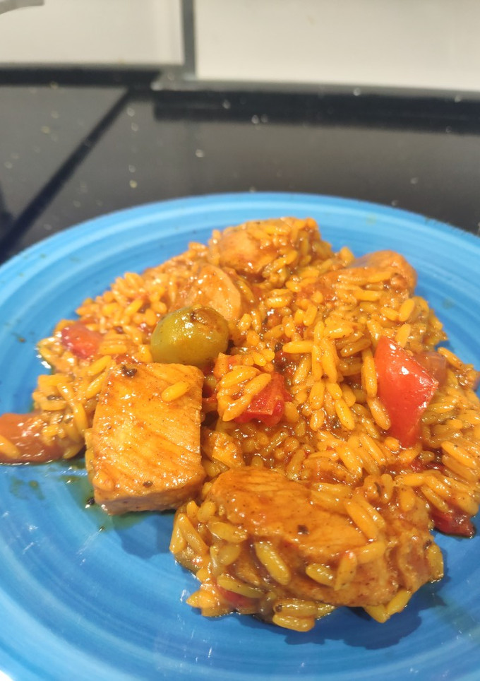 Una foto de Arroz meloso con magro de cerdo