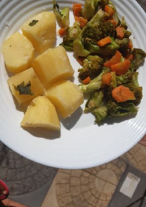 A picture of Boiled potatoes.