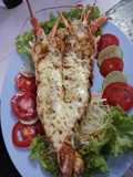 กุ้งมังกรอบชีส