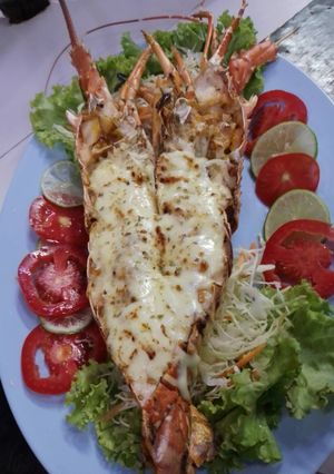 รูปของ กุ้งมังกรอบชีส