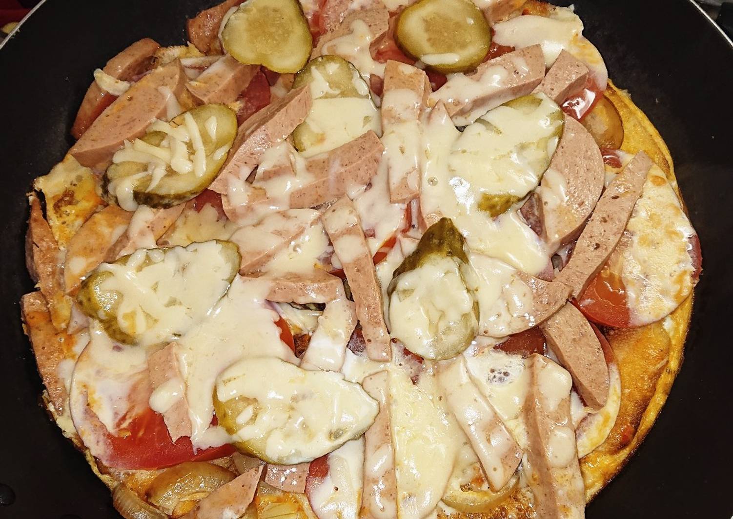 рецепт быстрого приготовления пиццы на сковороде на сметане и майонезе фото 107