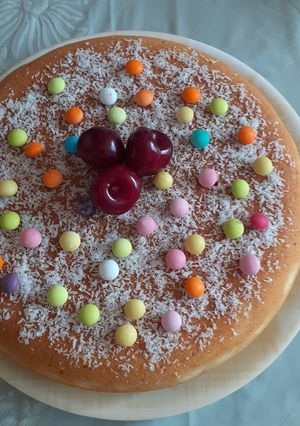 عکسی از دستور کیک بدون فر و همزن🥧🧁