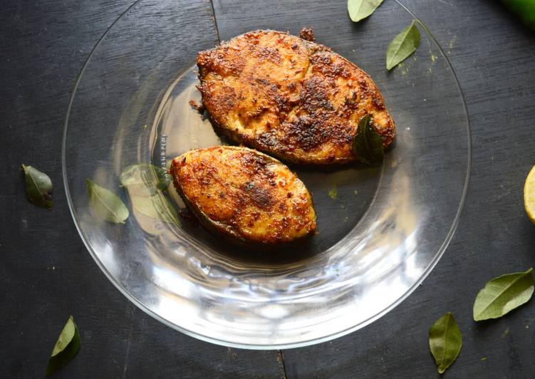 Homemade Curry Leaves Flavored Fish Fry