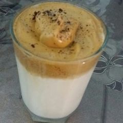 A picture of Dalgona coffee.