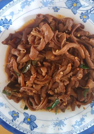 Foto resep Oseng usus kecap