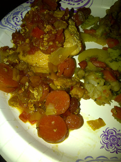 A picture of Chicken cacciatore.