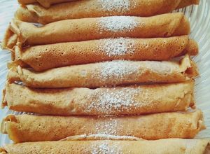 Gluténmentes zabpehelylisztes, ciroklisztes palacsinta recept fotója