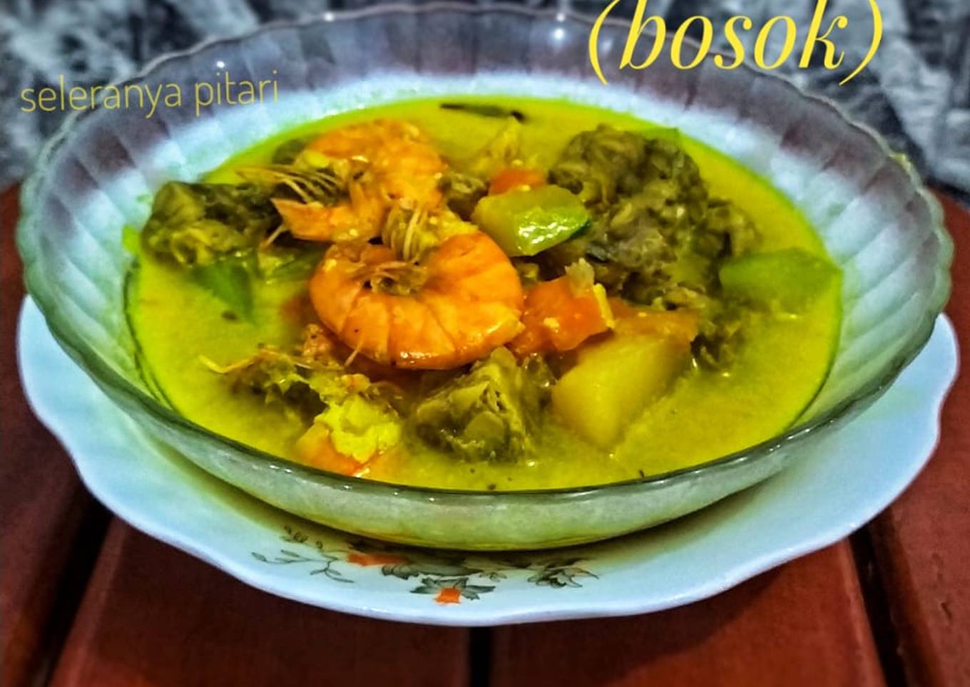 Lodeh Udang Labu Tempe bosok