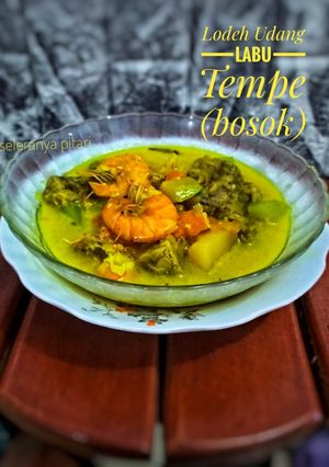 Foto resep Lodeh Udang Labu Tempe bosok