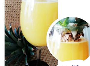 Una foto de Jugo de piña 🍍. ¿Qué hago con ésta piña? Parte 2😂