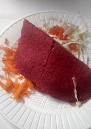 Una foto de Creps de remolacha