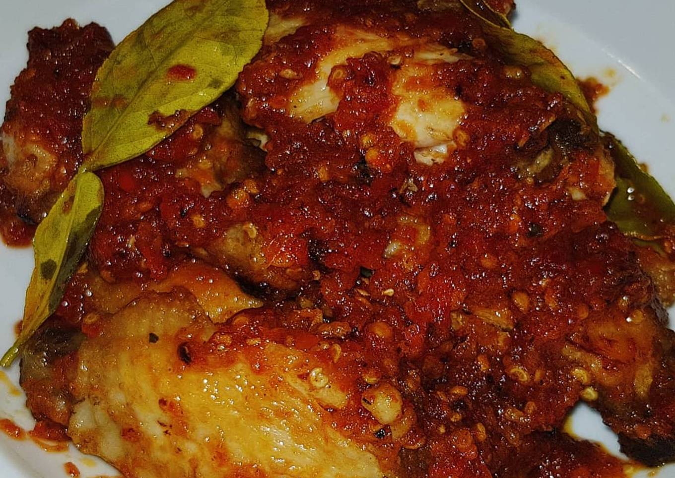 Sayap ayam balado