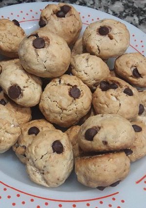 Una foto de Galletitas de avena nuez y chips