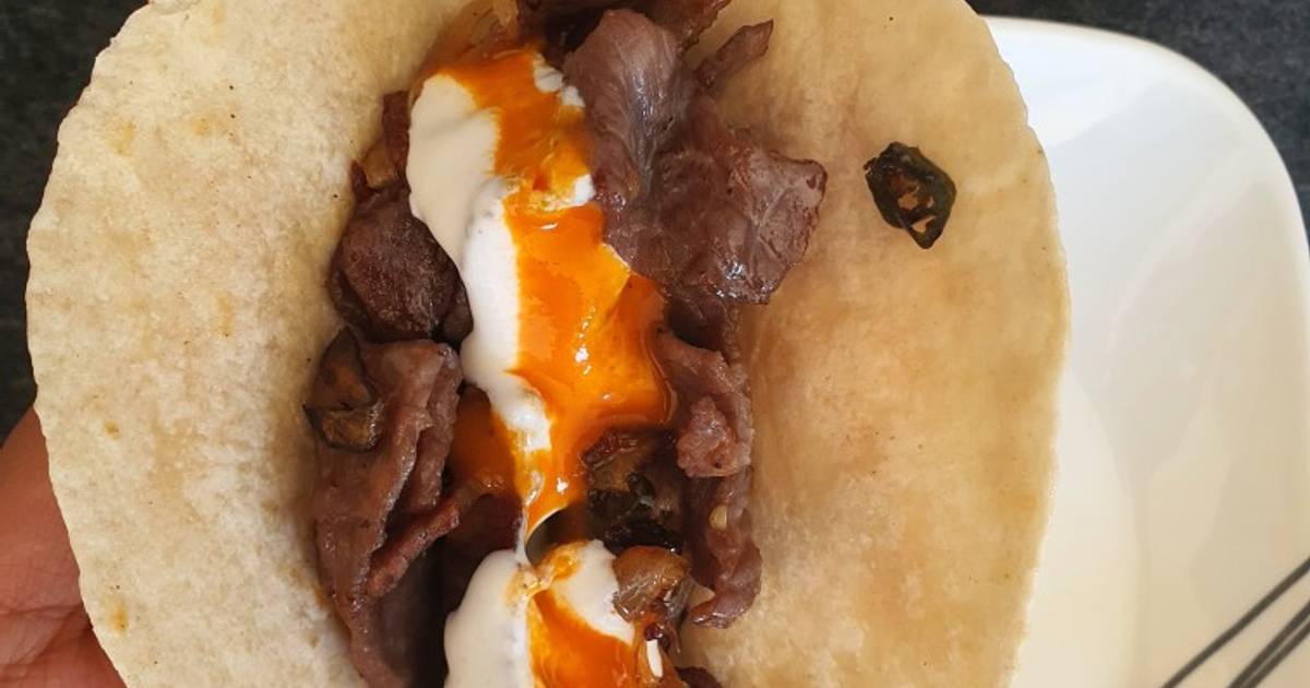Tacos de cecina Receta de Romina Mora Cookpad