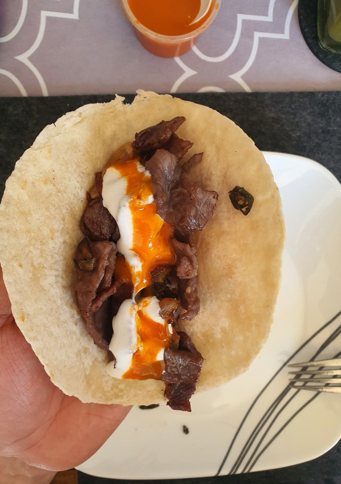 Una foto de Tacos de cecina
