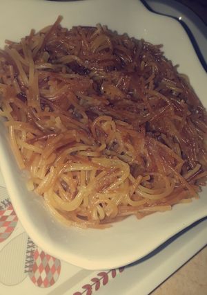 صورة لوصفة الشعيرية بالسكر