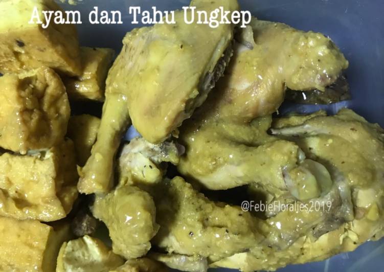 Ayam dan Tahu Ungkep (untuk stok lauk)