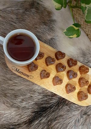 عکسی از دستور حلوای یخچالی(آرد نخودچی_ارده)