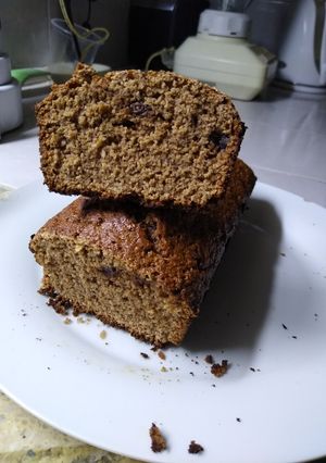 Una foto de Budín de chocolate banana y avena