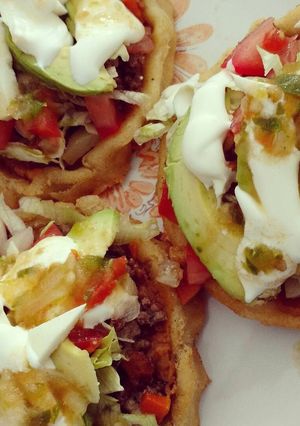 Una foto de Sopes de picadillo