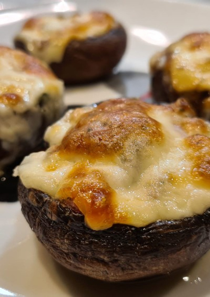 Una foto de Champiñones rellenos gratinados
