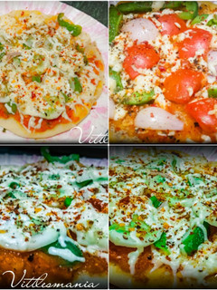 वेज़ चीज़ पिज़्ज़ा (cucumber onion pizza, mix veggie pizza) रेसिपी मुख्य फोटो
