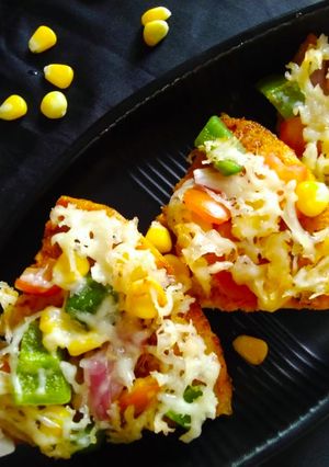 A picture of Moong Dal Pizza.