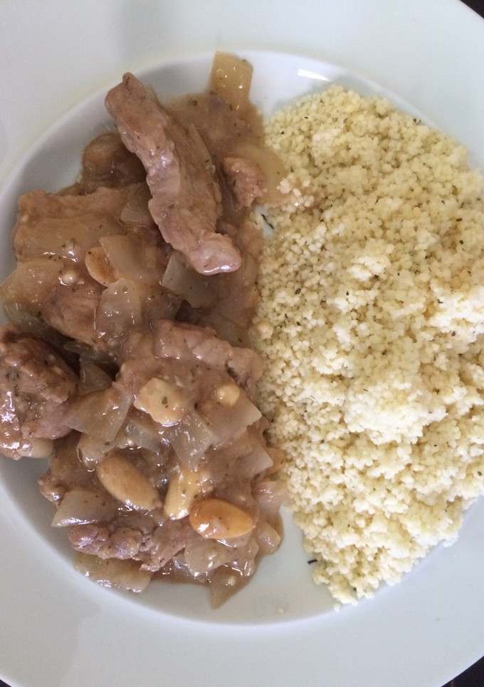Una foto de Cous cous con solomillo en reducción de Pedro Ximenez