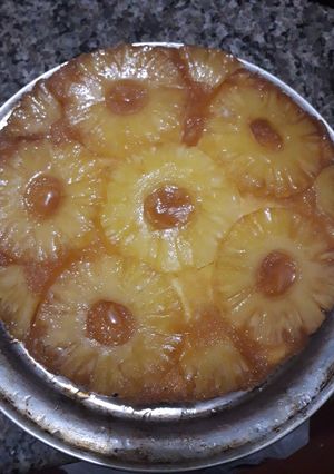 Una foto de Torta invertida de ananá
