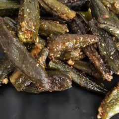 A picture of Fried lady finger.