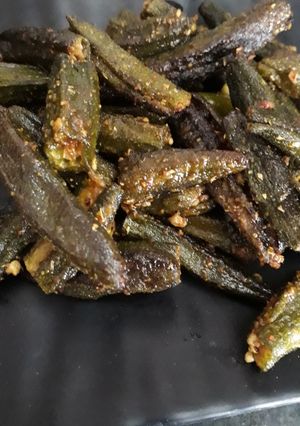 A picture of Fried lady finger.